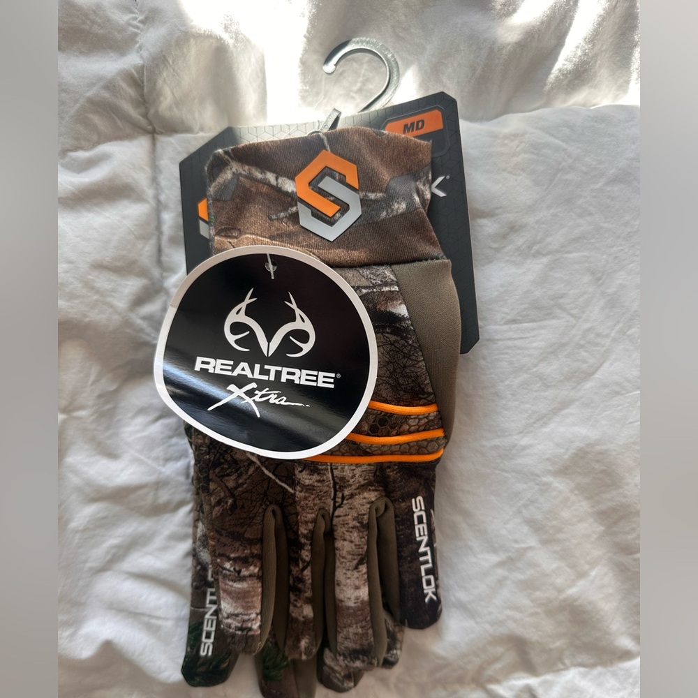 Realtree Xtra ScentLok Camo Hunting Gloves Medium NWT